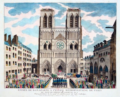 Catholic Worship Returned to the French People by 1st Consul Bonaparte by Unbekannt