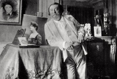 Catulle Mendes, French poet and man of letters, 1906 by Unbekannt