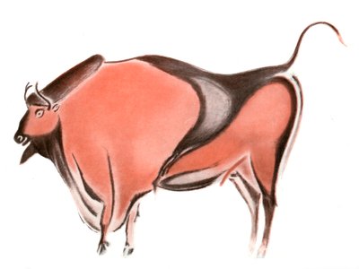 Cave Painting of a Bison from the Altamira Cave, Spain by Unbekannt