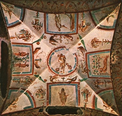 Ceiling in Chamber II of the Coemeterium Maius on the Via Nomentana, Rome, Italy, 1928 by Unbekannt