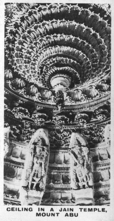 Ceiling in a Jain Temple, Mount Abu, Rajasthan, India, c1925 by Unbekannt