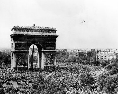Celebrating the Liberation of Paris by Unbekannt