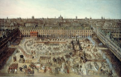 Celebration of the Wedding Contract Between Louis XIII and Anne of Austria, 1612 by Unbekannt