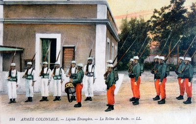 Changing of the Guard, French Foreign Legion by Unbekannt