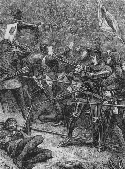 Charge of the Scots at Halidon Hill, 19 July 1333 by Unbekannt