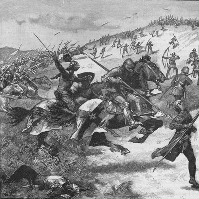 Charge of the Scots at the Battle of Homildon Hill, Northumberland, 1402, 1905 by Unbekannt