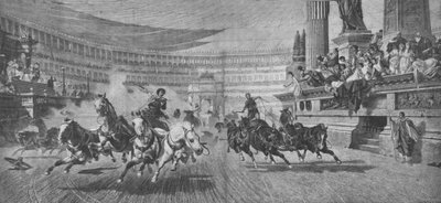Chariot-Racing at the Circus Maximus in Rome by Unbekannt