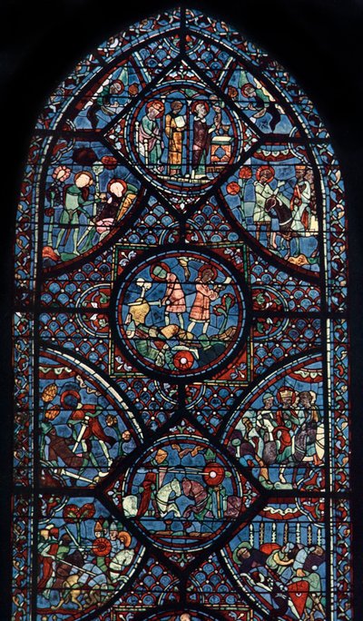 Charlemagne Window, Cathedral of Chartres, France by Unbekannt