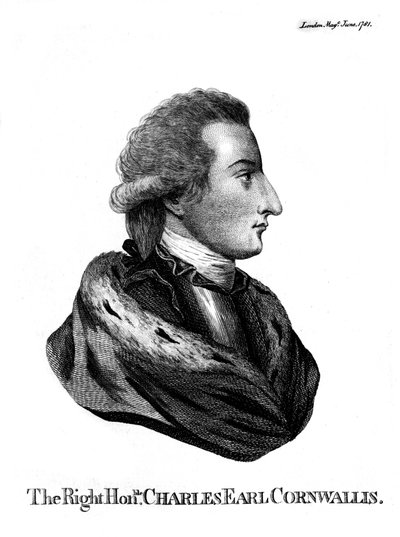 Charles Cornwallis, 1st Marquess Cornwallis, 1781 by Unbekannt
