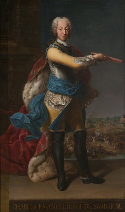 Charles Emmanuel III, Duke of Savoy and King of Sardinia by Unbekannt