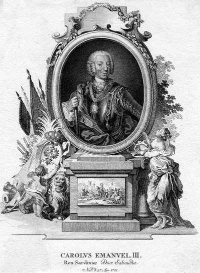 Charles Emmanuel III of Sardinia, Duke of Savoy and King of Sardinia by Unbekannt
