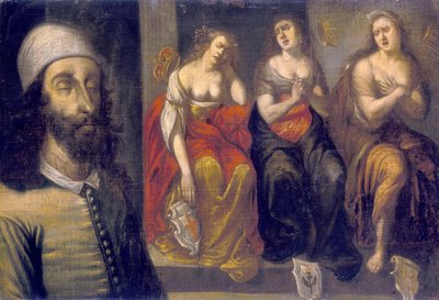 Charles I after his Execution with his Head Stitched on by Unbekannt