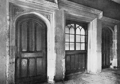 Charterhouse. Doorways Leading from the Screen-Passage of the Hall to the Kitchen and Offices by Unbekannt
