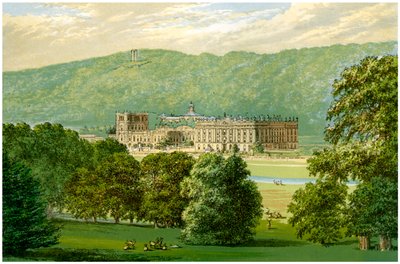 Chatsworth House, Derbyshire, home of the Duke of Devonshire, c1880 by Unbekannt