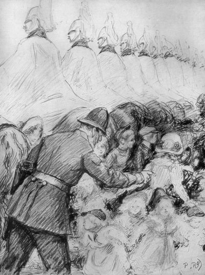 Children in the crowd at the proclamation of King George V by Unbekannt