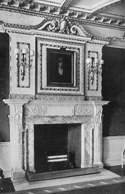 Chimney-Piece in the Red Drawing Room, Raynham Hall, Norfolk by Unbekannt