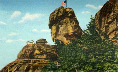 Chimney Rock and Rock Pile, Western North Carolina by Unbekannt