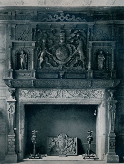 Chimneypiece with Arms of James I (From the Old Palace, Bromley-By-Bow) by Unbekannt