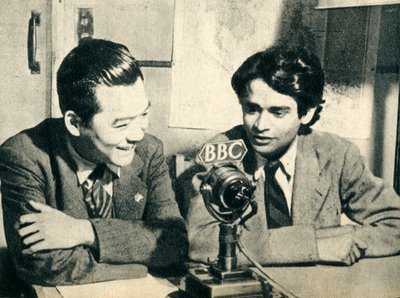 China meets Ceylon in London - Hsiao Chien and J. M. Tambimuttu, 1942 by Unbekannt