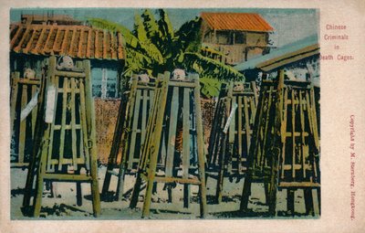 Chinese Criminals in Death Cages by Unbekannt