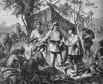 Chinese Dealers in the Camp of the Allies by Unbekannt