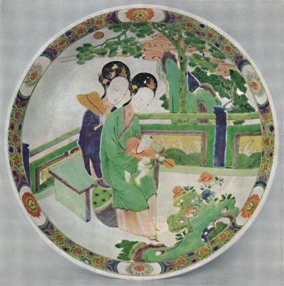 Chinese Porcelain Dish, Famille Verte. Period of Kangxi, 1662-1722, 1928 by Unbekannt