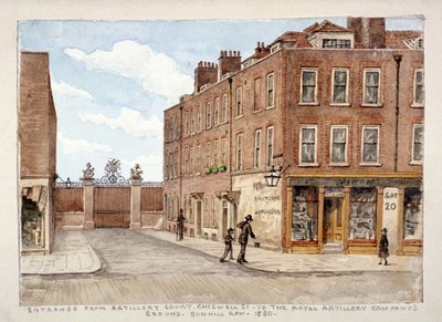Chiswell Street with Entrance to the Royal Artillery Company