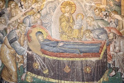 Chora Church Museum: Death of the Virgin Mosaic (Coimesis), Istanbul, Turkey by Unbekannt