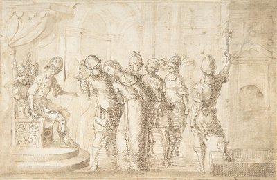 Christ Brought Before Pontius Pilate by Unbekannt