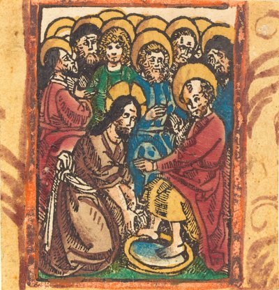Christ Washing the Feet of the Apostles by Unbekannt