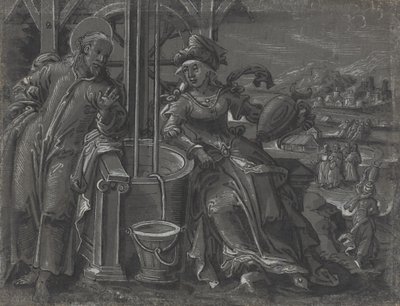 Christ and the Woman of Samaria [verso] by Unbekannt