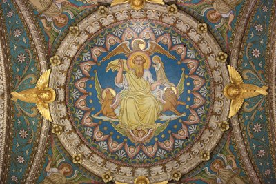 Christ in Majesty and Tetramorph, Basilica of Notre-Dame de Fourvière, Lyon, France by Unbekannt
