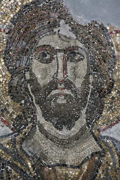 Christ Mosaic in the Golgotha Chapel at the Church of the Holy Sepulchre, Jerusalem, Israel by Unbekannt
