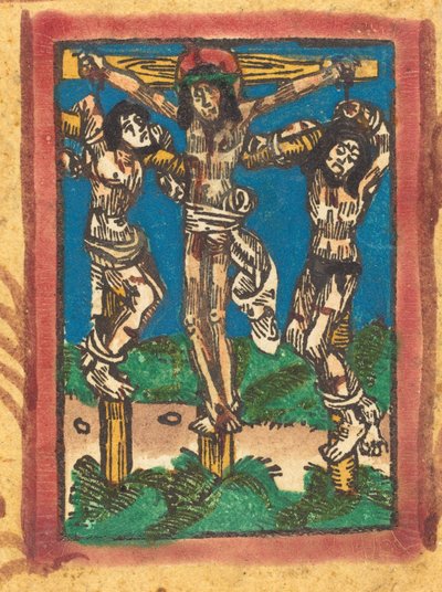 Christ on the Cross between the Two Thieves by Unbekannt