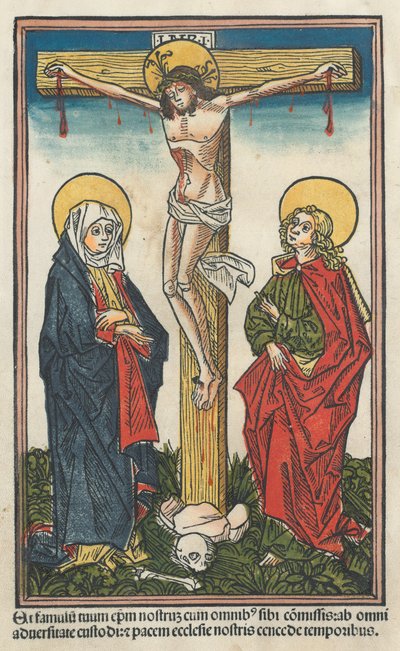 Christ on the Cross with the Virgin and Saint John, 1491 by Unbekannt