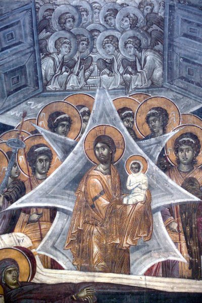 Christ with the Soul of the Virgin at the Gates of Heaven by Unbekannt