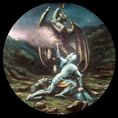 Christian and Apollyon, c1910 by Unbekannt