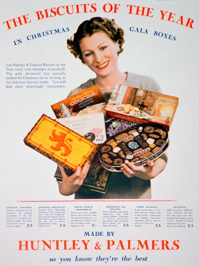 Christmas Advert for Huntley and Palmers Biscuits by Unbekannt