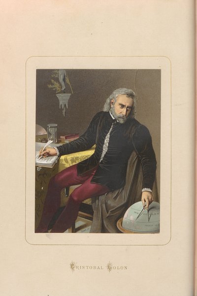 Christopher Columbus. From: Hombres y mujeres celebres de todos los tiempos by Juan Landa, 1875-187 by Unbekannt