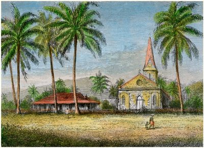 Church, Samoa by Unbekannt