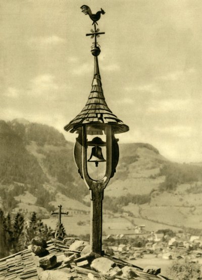 Church bell and weather vane, Kitzbühel, Tyrol, Austria by Unbekannt