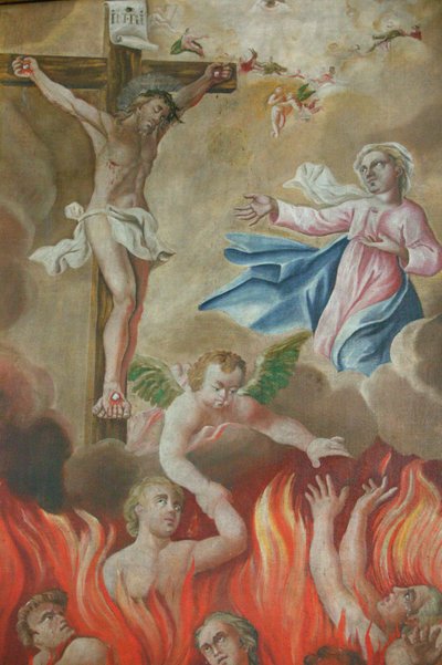 Church of Saint-Nicolas de Veroce. Crucifixion, Saint Nicolas de Veroce, France by Unbekannt