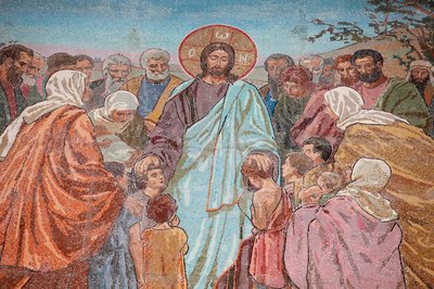 The Blessing of the Children, Church of the Saviour on Spilled Blood or Church of Resurrection, Saint Petersburg, Russia by Unbekannt