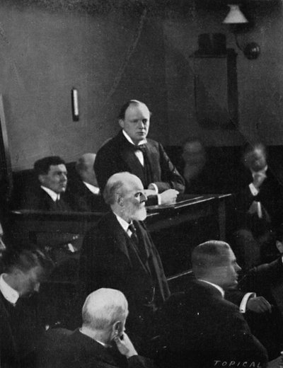 Churchill Giving Evidence Regarding the Sidney Street Incident by Unbekannt