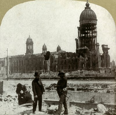 City Hall from McAllister St. looking northeast, 1906 by Unbekannt