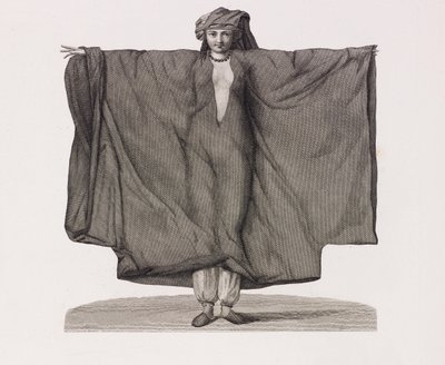 Close up Illustration of a Woman in a Red Silk Dress by Unbekannt