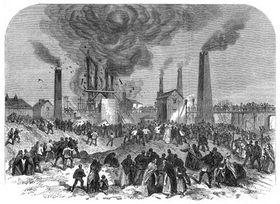 Coal Mining Disaster, Oaks Colliery, Barnsley, Yorkshire, December 1866 by Unbekannt
