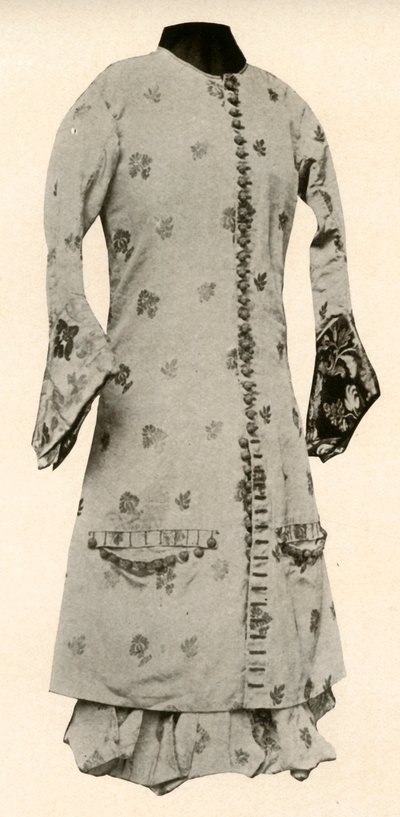 Coat and full breeches of buff brocade with flowers and leaves, c1670 by Unbekannt