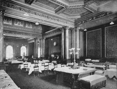 Coffee room of the Carlton Club, London, c1900 1901 by Unbekannt