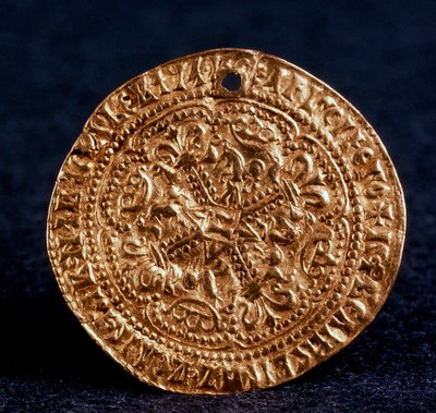 Coin Korabelnik of Tsar Ivan III Averse: blossom cross by Unbekannt